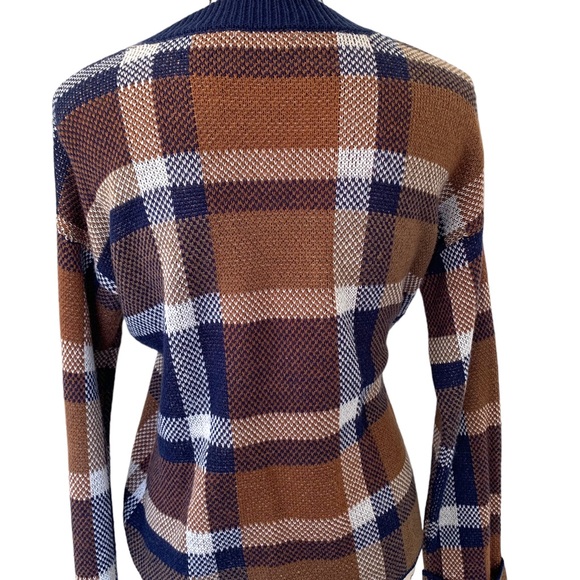Dex Plaid Crew Neck Sweater Size XS - Picture 4 of 7